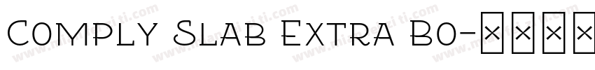 Comply Slab Extra Bo字体转换